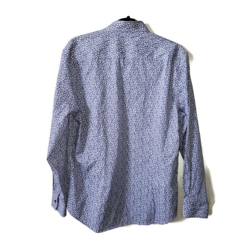 Robert Graham blue and white paisley button down Mens Size large. - Picture 2 of 14